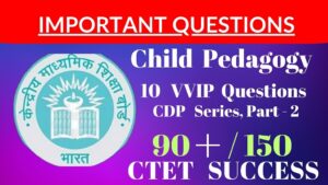 CTET Important Question With Answer in Hindi   CDP Questions For CTET in Hindi